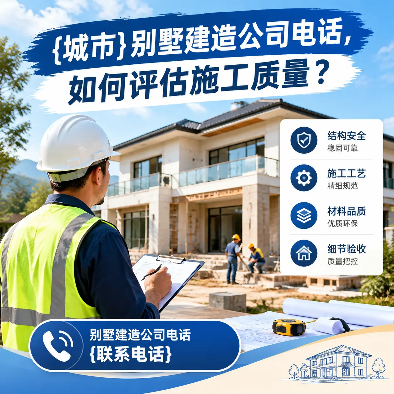 仁怀别墅建造公司电话，如何评估施工质量？