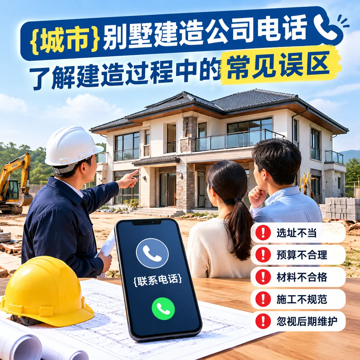 仁怀别墅建造公司电话，了解建造过程中的常见误区