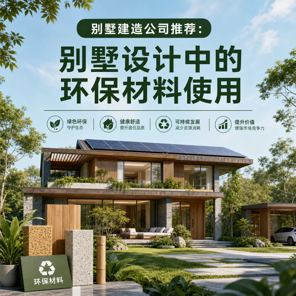 别墅建造公司推荐： 仁怀 别墅设计中的环保材料使用
